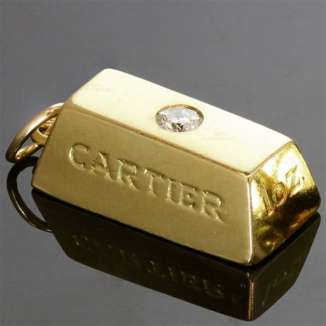 buy cartier platinum ingot bar pendant|cartier amulette necklace.